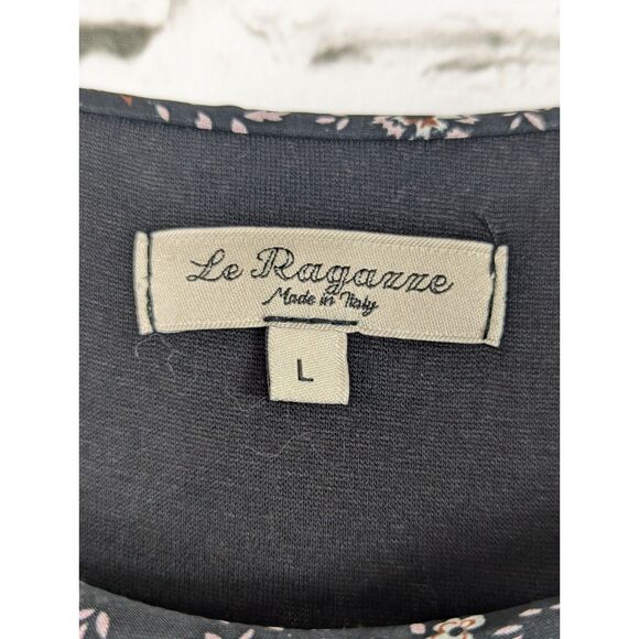 LE RAGAZZE Boho Cottage Prairie Silk Floral Whimsigoth Italy Maxi Dress Large - Picture 5 of 7